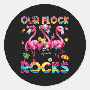 Adesivo Nossas Mães Familiares Flamingo Summer Vacinadas d