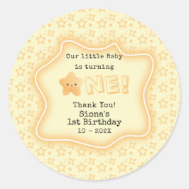 Adesivo Nosso Bebê Está Transformando Um primeiro aniversa