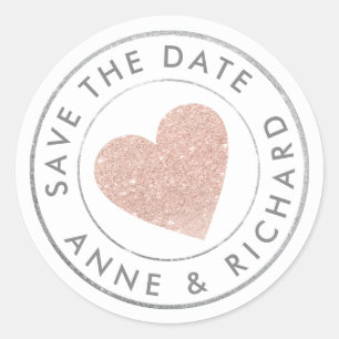 Adesivo nosso casamento, SALVE O rosa de DATA amor coraç