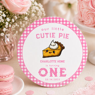 Adesivo Nosso Pequeno Cutie Pi Aniversário de 1 Ano Clássi