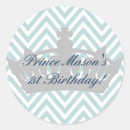 Adesivo Nosso Pequeno Príncipe está virando um Vinheta de 