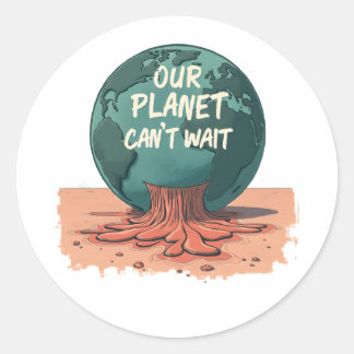Adesivo Nosso Planeta Não Pode Esperar – Ação Climática