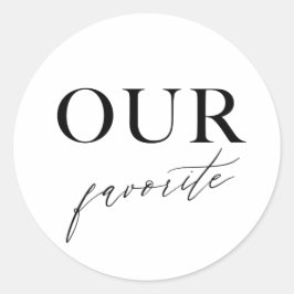 Adesivo Nosso Stick Personalizado do Bag de Tratamento Fav