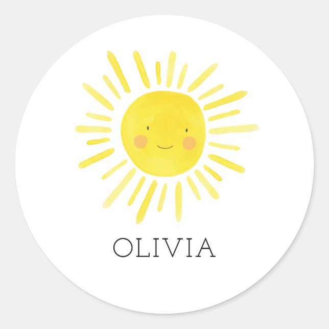 Adesivo Nossos Pequenos Favoritos De Festa de aniversário  (Frente)