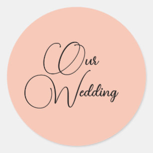 Adesivo Nossos Selos de Convite para Casamento