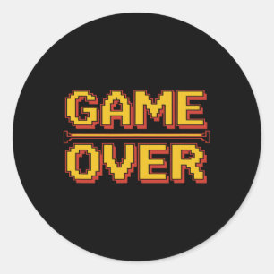 Adesivo Nostalgia Divertida dos Anos 80 Arcade Gamer Jogo