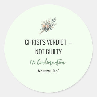 Adesivo Not Guilty in Christ – Christian Affirmation Stick