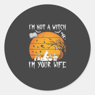 Adesivo Not Witch Wife Halloween Sunset Cauldron_1
