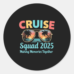 Adesivo Nota de Verão Trip de Férias da Família Cruise Squ