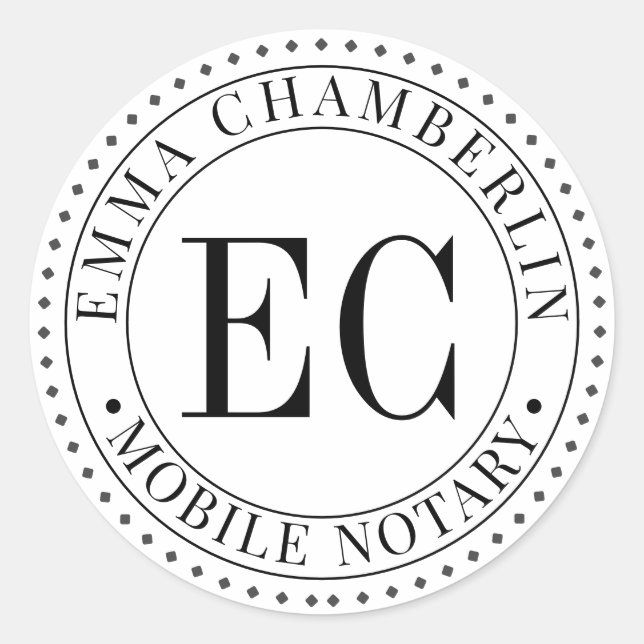 Adesivo Notário móvel público (Frente)