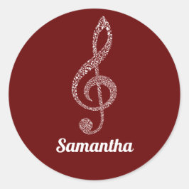 Adesivo Notas Brancas Simples E Modernas De Tremores Claro