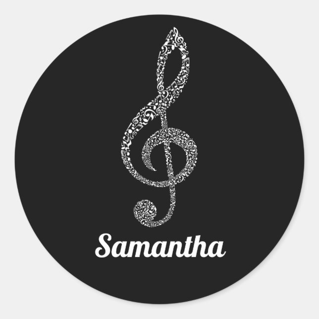 Adesivo Notas Brancas Simples E Modernas De Tremores Claro (Frente)