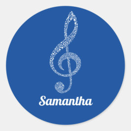 Adesivo Notas Brancas Simples E Modernas De Tremores Claro