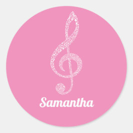 Adesivo Notas Brancas Simples E Modernas De Tremores Claro