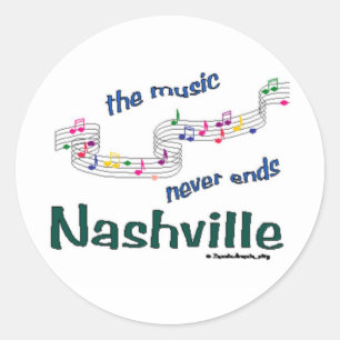 Adesivo Notas da música de Nashville
