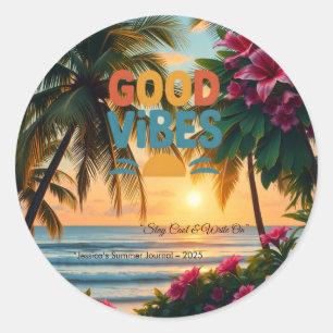 Adesivo Notebook tropical Summer Vibes