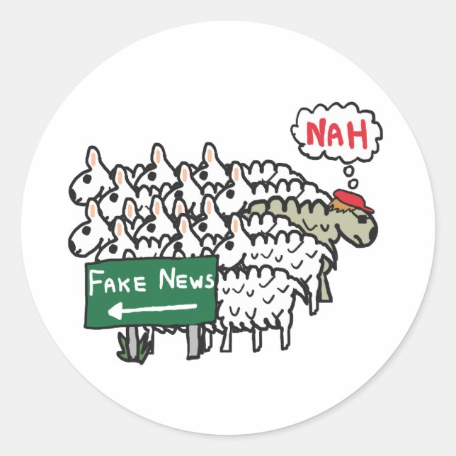Adesivo Notícias Anti-Falso (Frente)