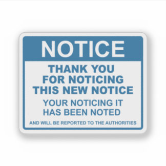 Adesivo Notícias Engraçadas Obrigado Por Notarem Esta Nota