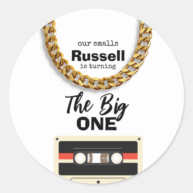 Adesivo Notorious One 1st Birthday (Frente)