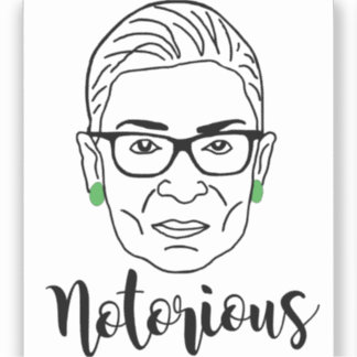 Adesivo Notorious RBG Mug - Ruth Bader Ginsburg