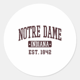 Adesivo Notre Dame Indiana Na Vintage Athletic Varsity Spo