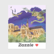 Notre Dame Vinyl Sticker (Várias Dimensões)