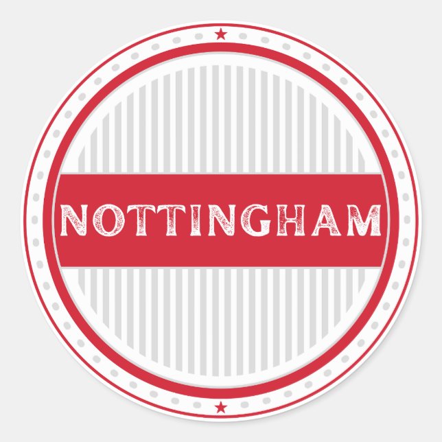 Adesivo Nottingham City Pride Emblem – English Identity (Frente)