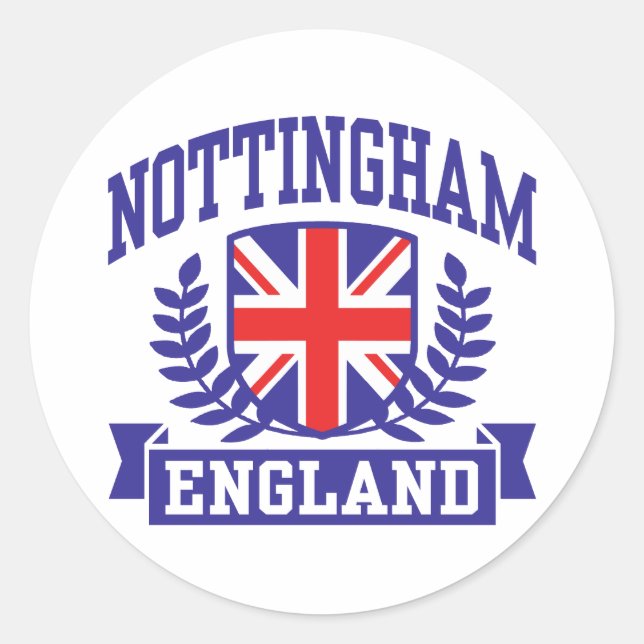 Adesivo Nottingham Inglaterra (Frente)