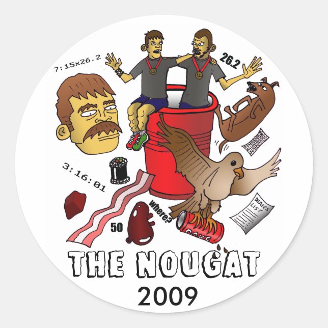 Adesivo nougat12 copy, THE NOUGAT, 2009 (Frente)