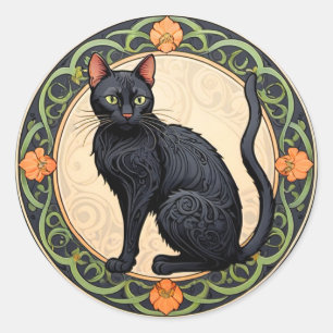 Adesivo Nouveau Black Cat