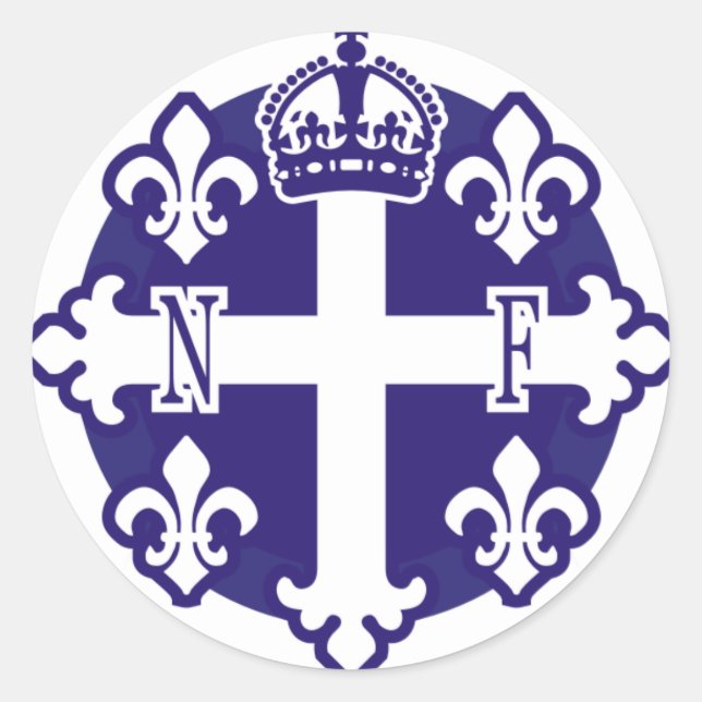 Adesivo Nouvelle-France, l'Amerique du Nord (Frente)