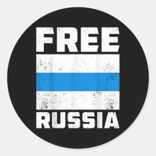 Adesivo Nova bandeira russa branca azul anti-guerra P