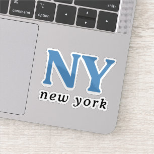Adesivo Nova Carta Moderna Azul de Nova York