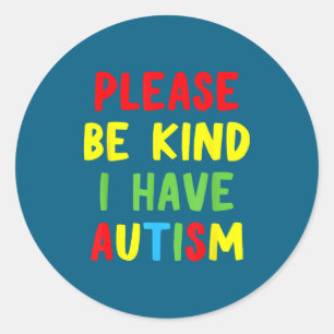 Adesivo Nova divertida conscientização sobre autismo por f
