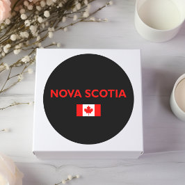 Adesivo Nova Escócia Canadá Sinalizador canadense cor escu