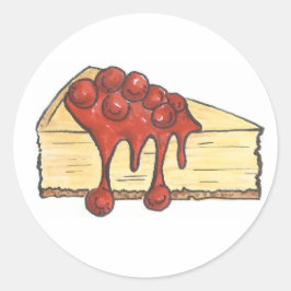 Adesivo Nova Iorque Cherry Cheesecake Cake Slice