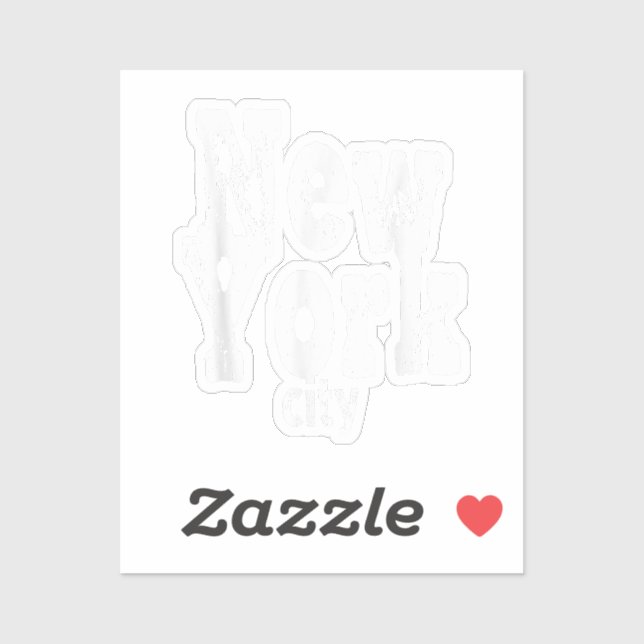 Adesivo Nova Iorque engraçado (Folha)