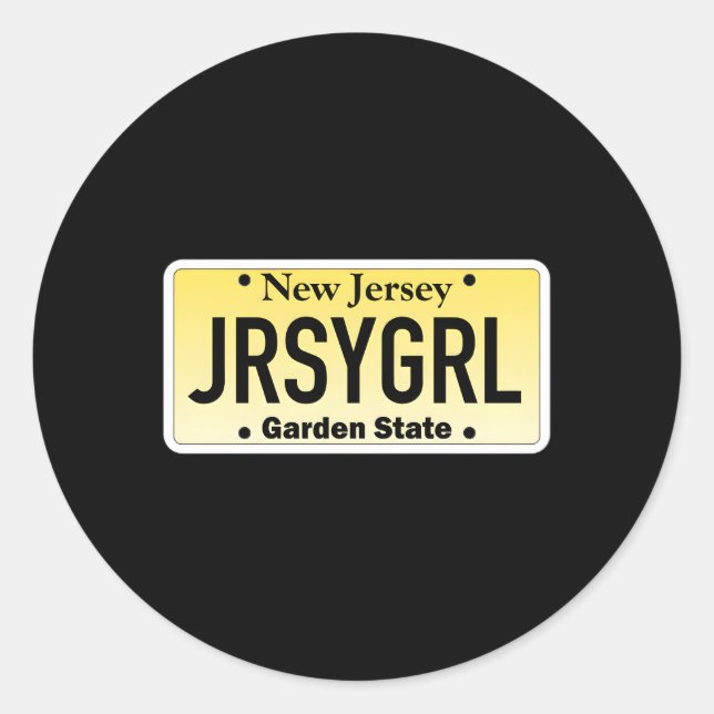 Adesivo Nova Jersey License Plate (Frente)