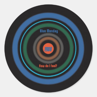 Adesivo Nova Ordem Azul Segunda-feira anos 80 Britânico
