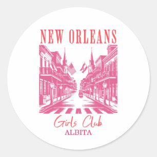 Adesivo nova orleans bachelorette rosa