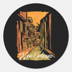 Adesivo Nova Orleans Bourbon Street Lembrança Quarto Franc