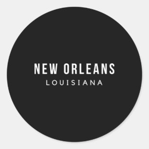 Adesivo Nova Orleans Louisiana Mardi Gras 504 Skyline Jazz