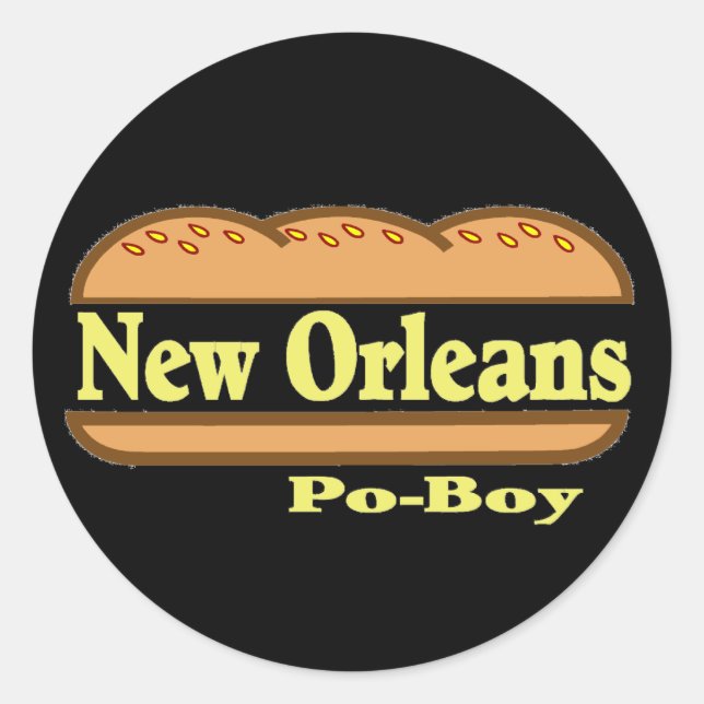 Adesivo Nova Orleans Po Boy (Frente)