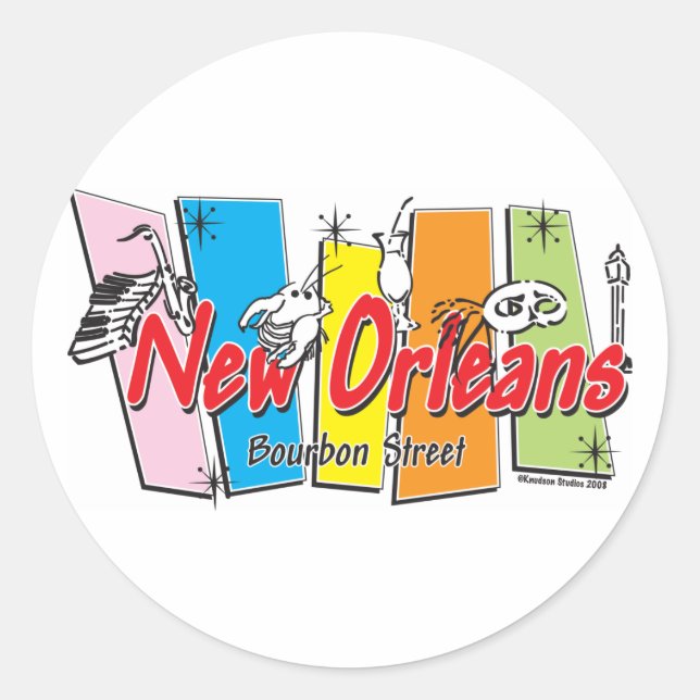 Adesivo Nova Orleans-Retro (Frente)