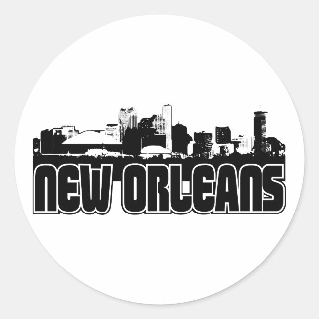 Adesivo Nova Orleans Skyline (Frente)