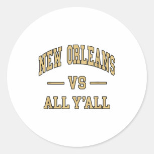 Adesivo Nova Orleans Vs Todos Vocês - Design Retrô - Clic