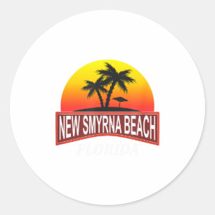 Adesivo Nova Praia Smyrna Flórida - Férias na Praia - 