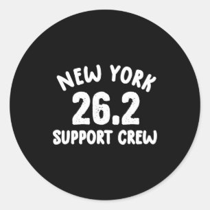 Adesivo Nova York 26 2 Suprt Tripulação Maratona Corrida R