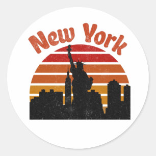 Adesivo Nova York Retro Skyline