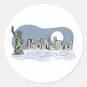 Adesivo Nova York Skyline por Moonlight